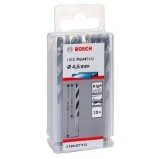 Сверла по металлу BOSCH 2.608.577.213 HSS PointTeQ 4.5 мм из быстрорежущей стали по DIN 348 10 шт