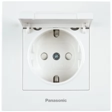 Розетка силов. Panasonic Karre Plus WKTC02102WH-RU скрыт. зазем. штор. крыш. IP20 белый (упак.:1шт)