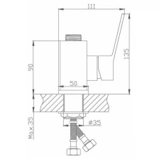 Смеситель для кухни Haiba HB73559 Хром без излива